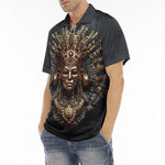 Men's Polo Shirt Ancient Aztec Art