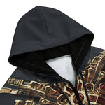 Men's Zip Up Hoodie Ancient Aztec Art