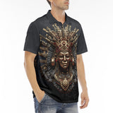 Men's Polo Shirt Ancient Aztec Art