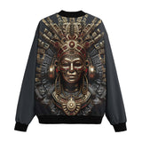 Bomber Jacket Ancient Aztec Art