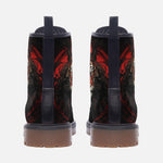 Leather Boots Dark Fantasy Red Tiger