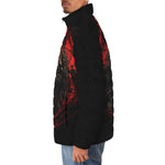 Down-Padded Puffer Jacket Dark Fantasy Red Tiger