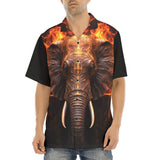 Hawaiian Shirt Elefant in Flame