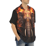 Hawaiian Shirt Elefant in Flame