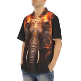 Hawaiian Shirt Elefant in Flame