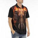 Men's Polo Shirt Elefant in Flame