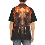 Hawaiian Shirt Elefant in Flame