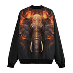 Bomber Jacket Elefant in Flame