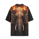 Hawaiian Shirt Elefant in Flame