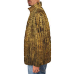 Down-Padded Puffer Jacket Antique Bronze Canvas