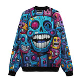 Bomber Jacket Graffiti Skulls with Smile