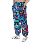 Men's Sweatpants Futuristic Skull Motifs