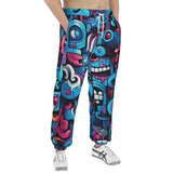 Men's Sweatpants Futuristic Skull Motifs
