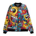 Bomber Jacket Colorful Robots Graffiti Art