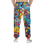 Men's Sweatpants Colorful Robots Graffiti Art