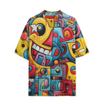 Hawaiian Shirt Colorful Robots Graffiti Art