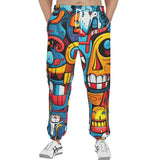 Men's Sweatpants Urban Graffiti Robotic Motifs