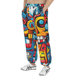 Men's Sweatpants Urban Graffiti Robotic Motifs