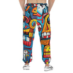 Men's Sweatpants Urban Graffiti Robotic Motifs