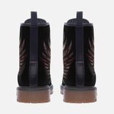 Leather Boots Gothic Angel Wings