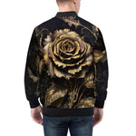 Bomber Jacket Gothic Flower Art