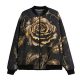 Bomber Jacket Gothic Flower Art