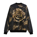 Bomber Jacket Gothic Flower Art