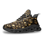 Sports Sneakers Golden Skulls