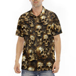 Men's Polo Shirt Golden Skulls