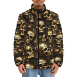 Down-Padded Puffer Jacket Golden Skulls