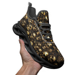 Sports Sneakers Golden Skulls