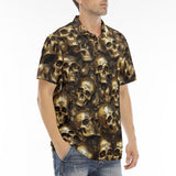 Men's Polo Shirt Golden Skulls