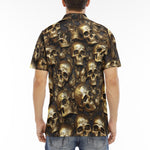 Men's Polo Shirt Golden Skulls