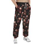 Men's Sweatpants Red Metal Zombie Skulls