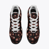 Air Cushion Sneakers Red Metal Zombie Skulls
