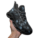 Sports Sneakers Blue Metal Skulls