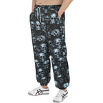 Men's Sweatpants Blue Metal Skulls