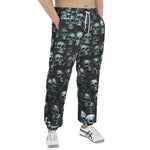 Men's Sweatpants Blue Metal Skulls