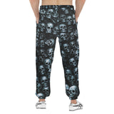 Men's Sweatpants Blue Metal Skulls