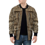 Bomber Jacket Egyptian Stone Artwork