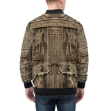 Bomber Jacket Egyptian Stone Artwork