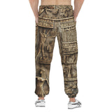 Men's Sweatpants Egyptian Stone Artwork
