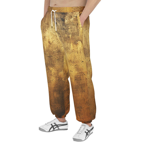 Men's Sweatpants Antique Golded Texture