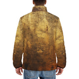 Down-Padded Puffer Jacket Antique Golded Texture