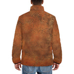 Down-Padded Puffer Jacket Antique Copper Texture
