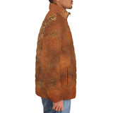 Down-Padded Puffer Jacket Antique Copper Texture
