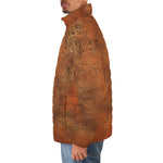 Down-Padded Puffer Jacket Antique Copper Texture