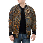 Bomber Jacket Bronze Metal Pattern