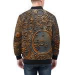 Bomber Jacket Bronze Metal Pattern