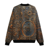 Bomber Jacket Bronze Metal Pattern